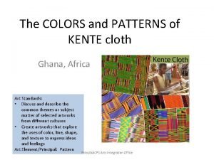 Kente cloth patterns