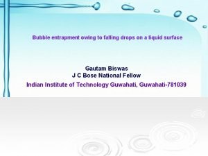 Bubble entrapment owing to falling drops on a