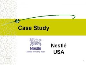 Nestle erp case study pdf