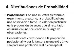 Distribuciones de probabilidad