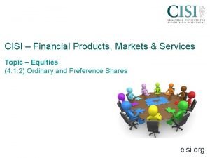 CISI Financial Products Markets Services Topic Equities 4