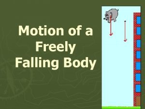 Motion of freely falling bodies