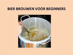 Bier brouwen voor beginners