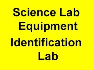 Science Lab Equipment Identification Lab Florence Flask A