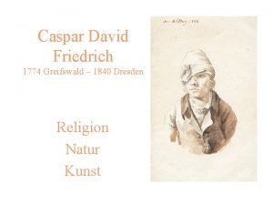 Caspar david friedrich selbstbildnis