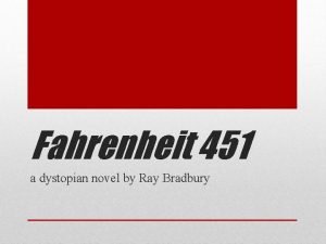 Fahrenheit 451 reading log