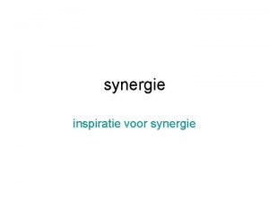synergie inspiratie voor synergie 4 themas Groter groeien
