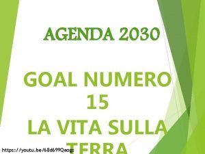 Agenda 2030 numero 15