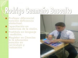 Profesor diferencial mencin deficiencia intelectual Capacitacin en trastornos