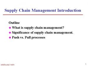 Replenishment cycle in supply chain