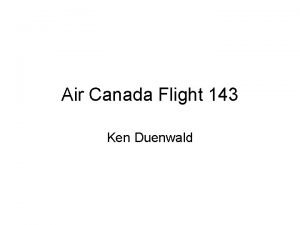 Air canada flight 143