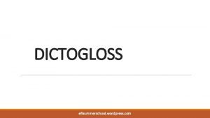 Dictogloss