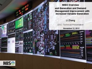 Operating reserve Operating reserve