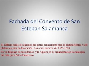 Convento de san esteban salamanca Convento de san esteban salamanca
