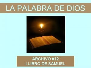 LA PALABRA DE DIOS ARCHIVO 12 I LIBRO