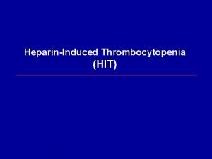 Immune thrombocytopenia Immune thrombocytopenia