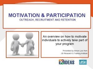 Strategies of motivation