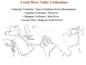 4 early River Valley Civilizations Sumerian Civilization Tigris