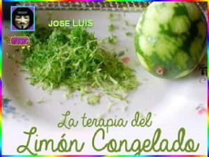 Limon congelado rallado