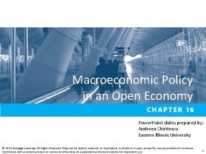 Macroeconomic Policy in an Open Economy Power Point