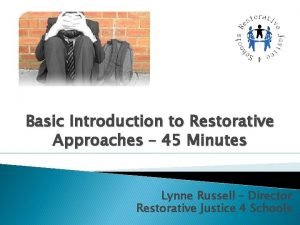 Restorative justice script