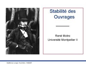 Stabilit des Ouvrages Ren Motro Universit Montpellier II