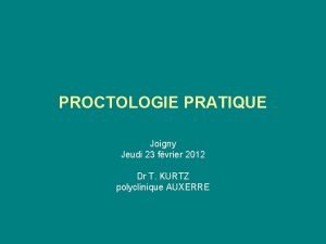 Dr aubert proctologue