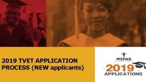 2019 TVET APPLICATION PROCESS NEW applicants How to