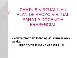 Campus virtual uhu