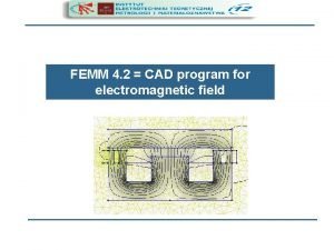 Femm electrostatic