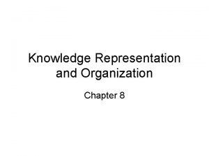 Organization of declarative knowledge Organization of declarative knowledge