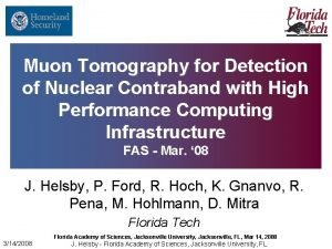 Muon Tomography for Detection of Nuclear Contraband with