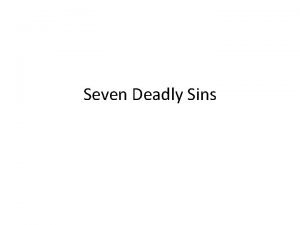 Spongebob squarepants 7 deadly sins