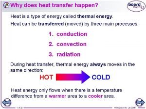 Heat transfer of metals