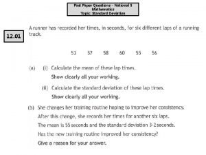 Past paper questions