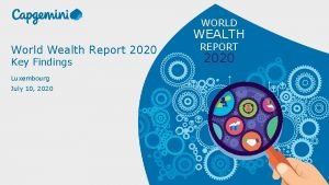 World wealth report capgemini