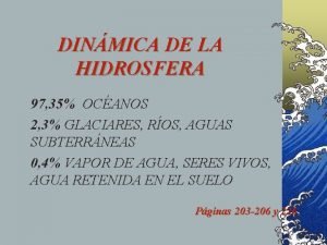 DINMICA DE LA HIDROSFERA 97 35 OCANOS 2