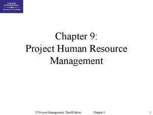 Chapter 9 human resources management