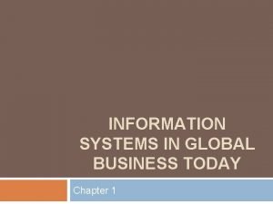 Global business today chapter 1