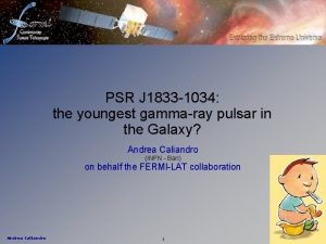 PSR J 1833 1034 the youngest gammaray pulsar