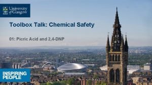 Toolbox Talk Chemical Safety 01 Picric Acid and
