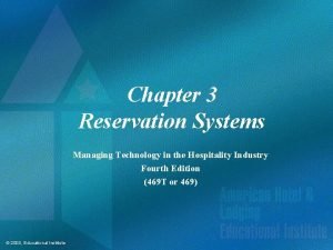 Reservation network system