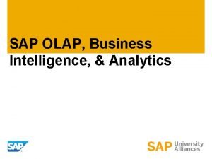 Olap dashboard