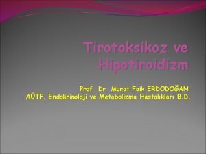 Tirotoksik kriz