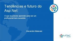 Tendncias e futuro do Asp Net O que