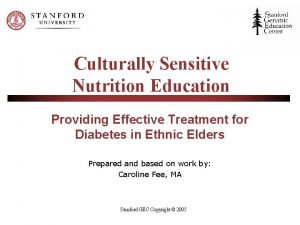 Culturally Sensitive Nutrition Education Providing Effective Treatment for