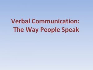Verbal Communication The Way People Speak Vocabulary heated