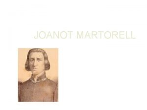 Joanot martorell