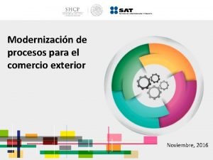 Modernizacin de procesos para el comercio exterior Noviembre