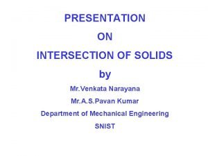 Intersection of solids